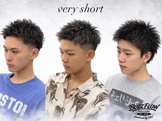 ショート 難波 凌也のヘアスタイル