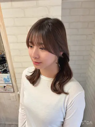 セミロング 髪質改善サロン soukiのヘアスタイル