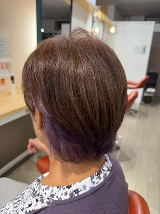 ミディアム カラー 大塚 しおりのヘアスタイル