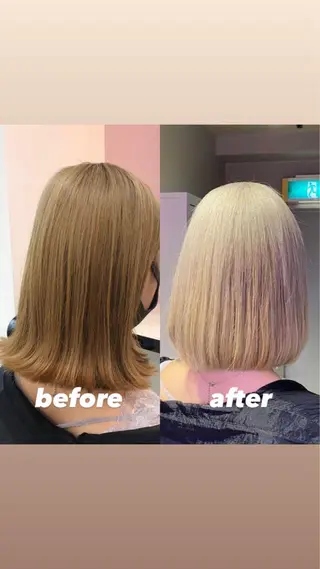ミディアム カラー パーマ ヘアアレンジ メンズ キッズ ネイル マツエク・マツパ KANAMI 🌏のヘアスタイル