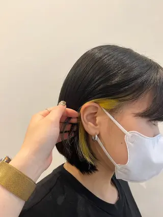 カラー saya🦢メンズ /ショートカットのヘアスタイル