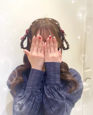 ヘアアレンジ 💖韓国カラー エクステmikotoのヘアスタイル