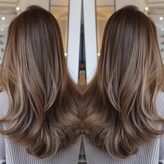 ロング カラー レイヤーカット 甲子園口 RINのヘアスタイル
