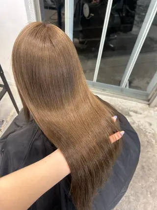 ロング カラー ヘアアレンジ 🎀ブリーチ×艶髪 🎀 ♡さや♡のヘアスタイル