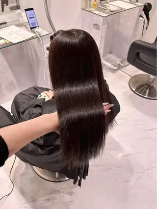 ロング 韓国ワンホン透明感 カラー✨🖤ここあのヘアスタイル
