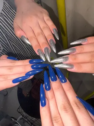 ネイル 33nail✴️栄 スミレ❇️Gel-xのネイルデザイン