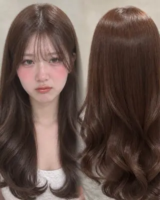 ロング カラー 上品♡ブラウン💎 アレンジ🩰Rimiのヘアスタイル