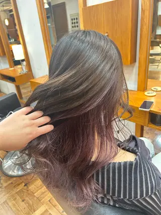 ロング カラー レイヤー/透明感/ 艶髪🌷油科あい🌷のヘアスタイル