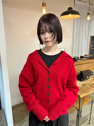 ミディアム カラー ボブ&韓国レイヤー/ 艶カラー♡TOMOEのヘアスタイル