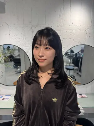 セミロング 100%可愛い顔周り 💓レイヤー/しずくのヘアスタイル