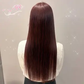 ロング カラー 顔周り/ガーリー /ヘアメ/あつはのヘアスタイル
