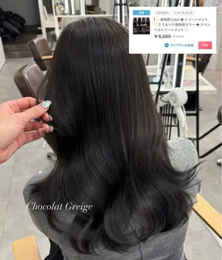 セミロング カラー Hina🫧透明感 /上品/モテ🫧のヘアスタイル