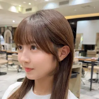 ロング 銀座/レイヤー 顔周りカット溝手優太のヘアスタイル
