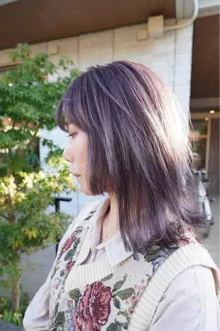ミディアム カラー パーマ ⭐️ボブ/ショート りゅうしんのヘアスタイル