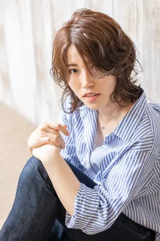 ミディアム ✨質感調整✨ ヤマシタマリエのヘアスタイル