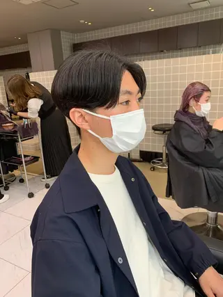 ショート カラー パーマ メンズ メンズパーマ特化 TAIGAのヘアスタイル