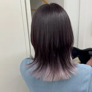 ミディアム カラー ヘアアレンジ メンズ 🌟🍒ハイトーン 韓国ヘア/ユウミのヘアスタイル