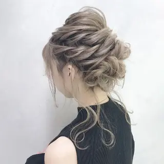ミディアム カラー パーマ ヘアアレンジ ITbyALBUM 中野店のヘアスタイル