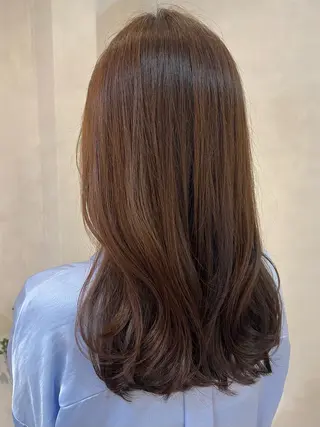 セミロング カラー ヘアアレンジ IVY villa Suzu.のヘアスタイル