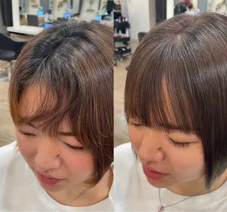 ショート パーマ VISAGE ba.sk 金子詩帆のヘアスタイル