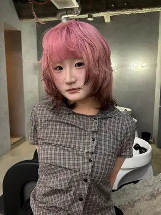 ミディアム カラー デザインカラー /rioのヘアスタイル