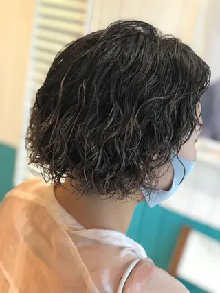 ミディアム カラー パーマ Snaly カラー特化ページのヘアスタイル