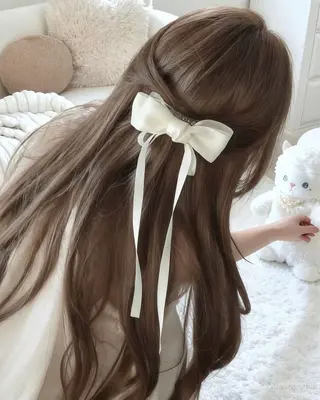 ロング カラー ヘアアレンジ 垢抜け透明感 カラー🪽ྀི🤎のヘアスタイル