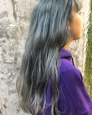ロング カラー Pia ツボイ ケイタのヘアスタイル