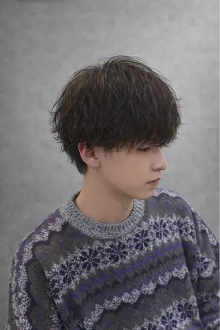 ショート パーマ メンズ 朝3分で決まる kouta🪽のヘアスタイル
