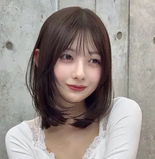 ミディアム カラー ♥️似合わせボブ/ 縮毛矯正/大和田拓夢のヘアスタイル