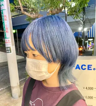 ミディアム カラー/塚原里沙 川崎のヘアスタイル