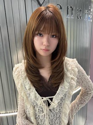 ロング カラー Ryo/名古屋 /小顔レイヤーカットのヘアスタイル