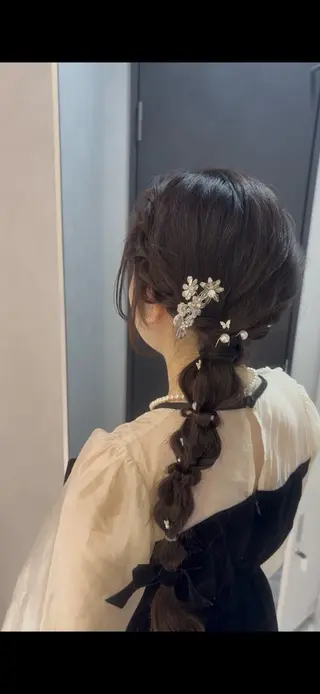 ロング ヘアアレンジ 彩華 🎀 西梅田美容室のヘアスタイル