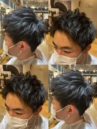 ショート 🔥メンズパーマ 特化 渡辺一翔のヘアスタイル