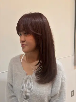 ロング カラー 坂之上 愛美のヘアスタイル