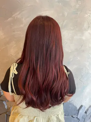 ロング hair make echo滿木あい花のヘアスタイル