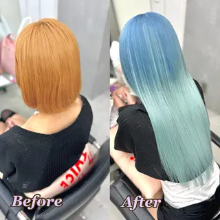 ヘアメ🎀ハイトーン 🩵エクステ🪄しほのヘアスタイル