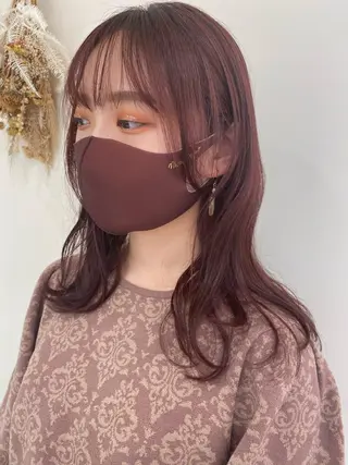 ロング カラー ヘアアレンジ 銀座メンズ専門🖤 叶奈々のヘアスタイル