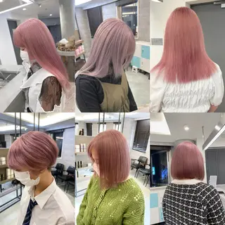 セミロング カラー ハイトーン特化サロン 🍑momo🍑のヘアスタイル