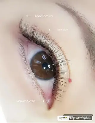マツエク・マツパ LATTE eyelashのマツエク・マツパデザイン