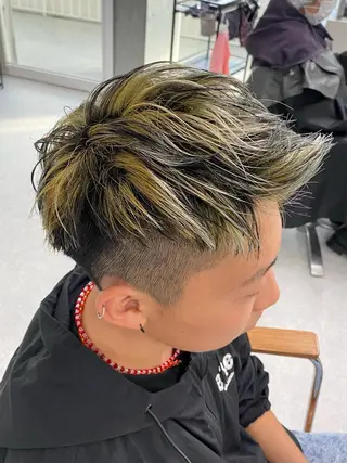 ショート カラー メンズ メンズパーマ/縮毛 /店長コハシ◎のヘアスタイル