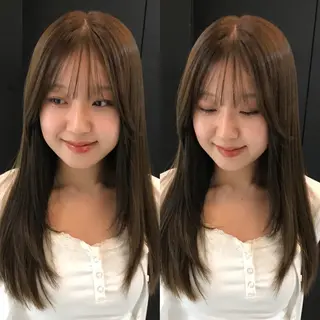 カラー Kaho 心斎橋カラーモデルのヘアスタイル