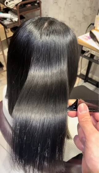 ロング カラー 🇰🇷ブリーチ縮毛 髪質改善七星🇰🇷のヘアスタイル