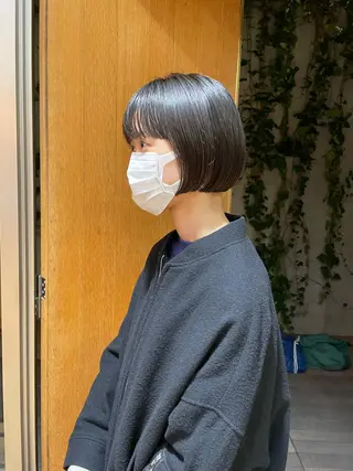 ショート カラー ボブ/ショート 吉田竣のヘアスタイル