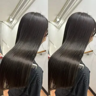 ロング カラー 髪質改善🩵縮毛矯正 代々木/木下のヘアスタイル