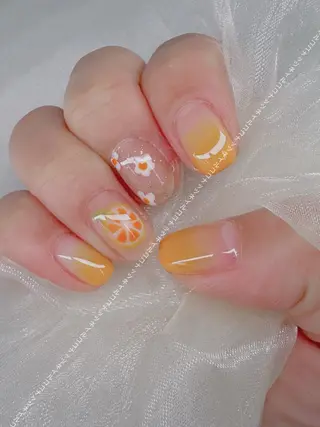 ネイル HOSHINO NAIL_長さだしのネイルデザイン