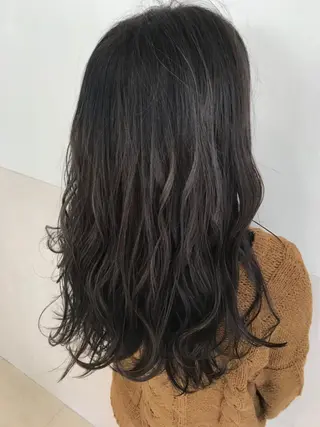 セミロング カラー Oopsレイヤー 加藤澄都のヘアスタイル