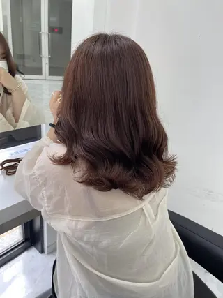 ミディアム カラー ヘアアレンジ 🪞【公式】表参道 🪞knot🪞のヘアスタイル