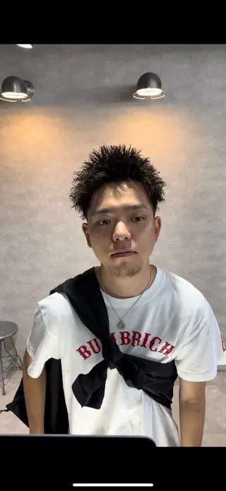 パーマ メンズ 💈フェザーパーマ 須賀俊介💈のヘアスタイル