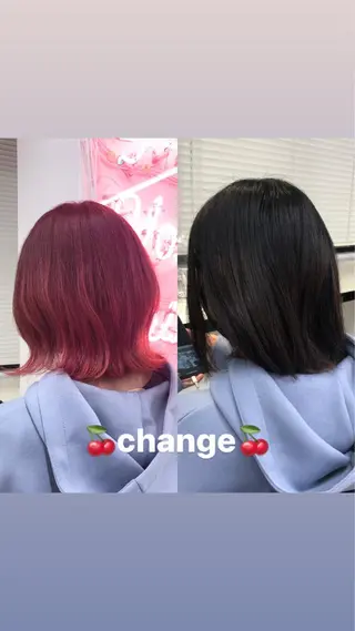 ミディアム カラー パーマ ヘアアレンジ メンズ キッズ ネイル マツエク・マツパ KANAMI 🌏のヘアスタイル